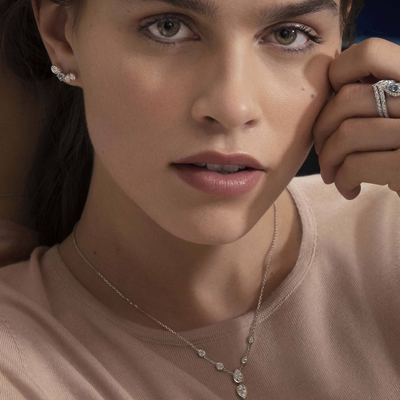 Boucles d'oreilles Joséphine Ronde d'Aigrettes