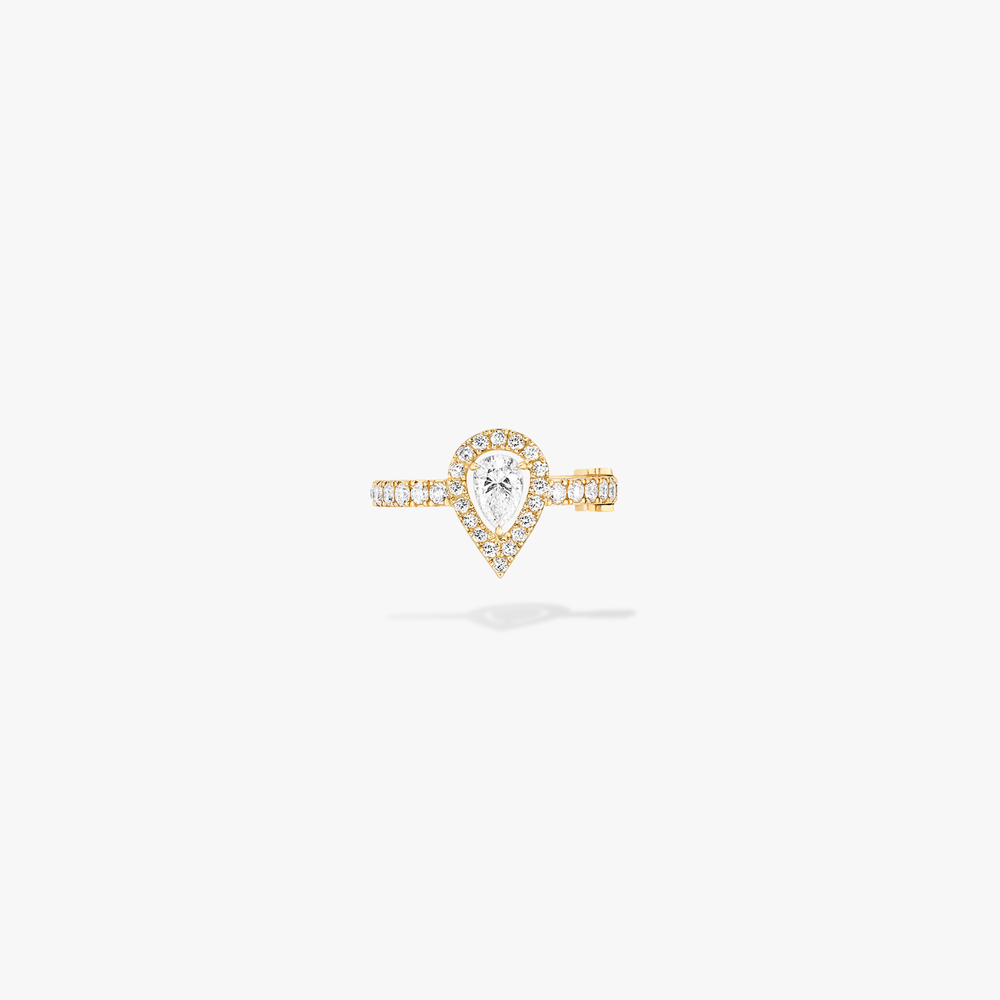 Mono clip Milieu My Twin Diamant Poire 0,10ct Boucles d'oreilles Diamant Or Jaune