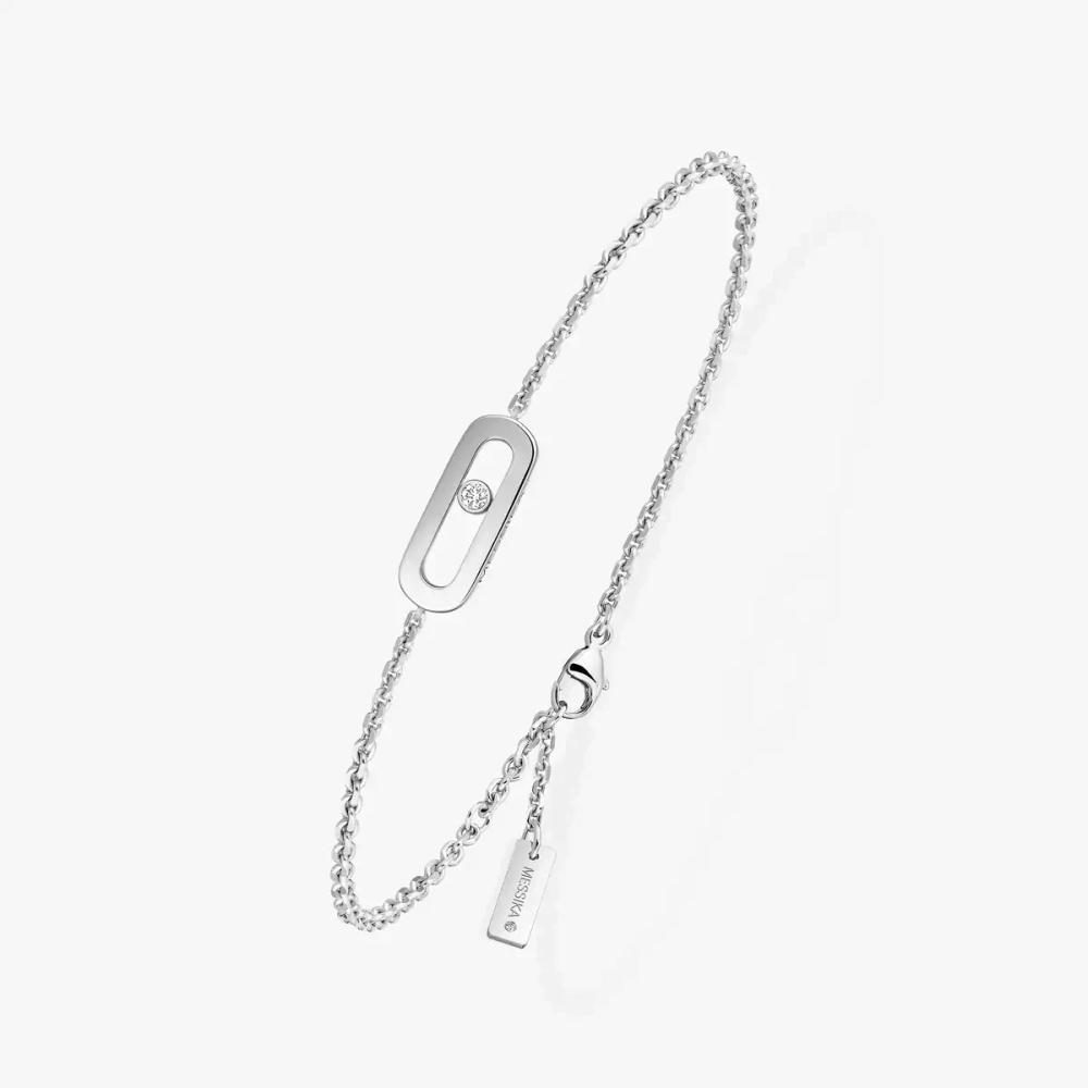 Move Uno Bracelet Diamant Or Blanc