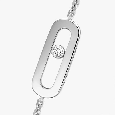Move Uno Bracelet Diamant Or Blanc