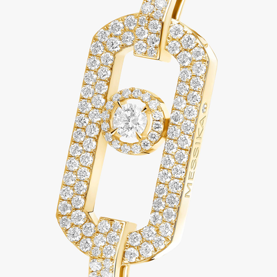 So Move 2 doigts Pavée Bague Diamant Or Jaune