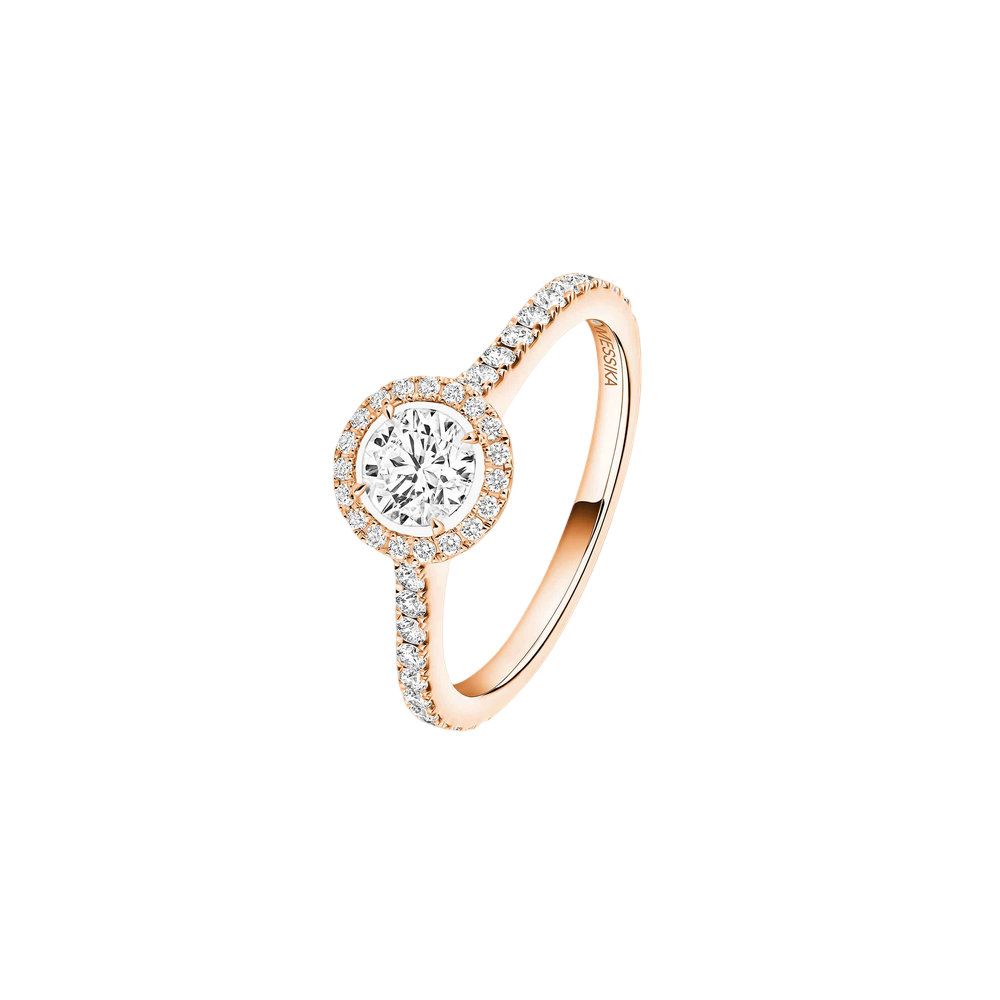 Joy 0,40ct Bague Diamant Or Rose