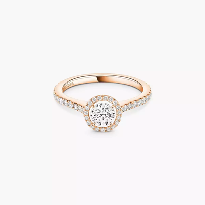 Joy 0,40ct Bague Diamant Or Rose