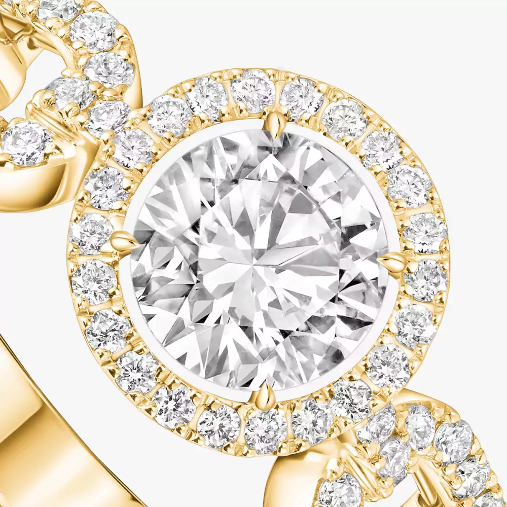 Solitaire Move Link 0,50ct Bague Diamant Or Jaune