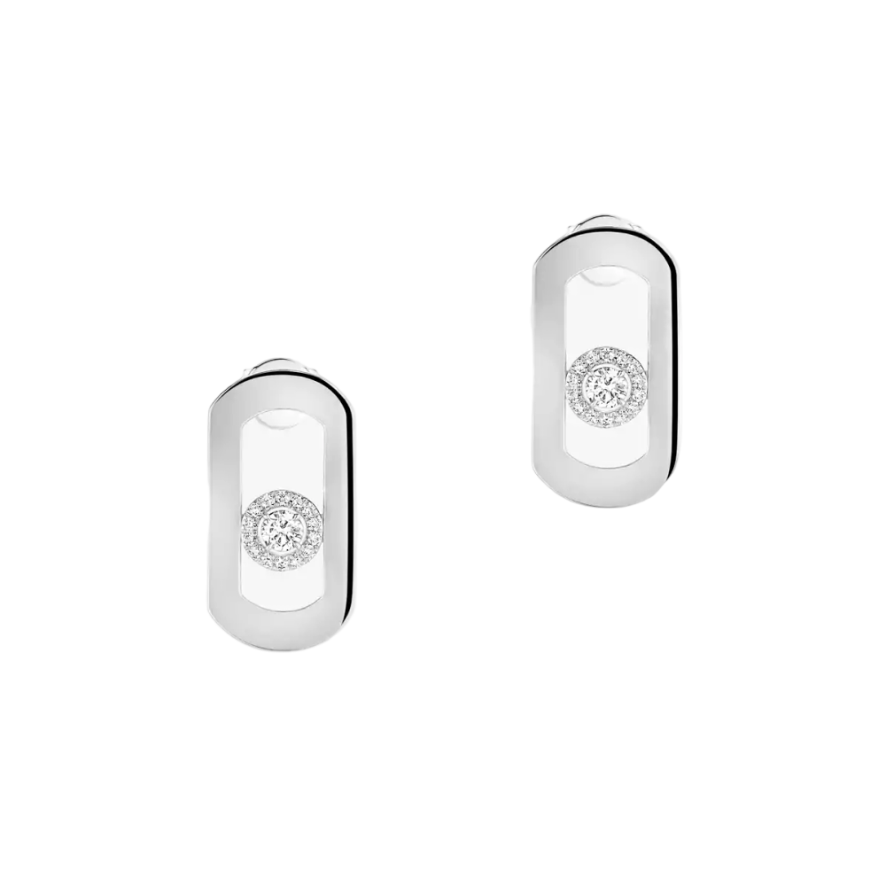 So Move Boucles d'oreilles Diamant Or Blanc