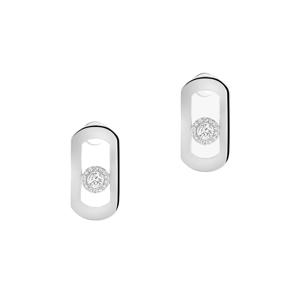 So Move Boucles d'oreilles Diamant Or Blanc