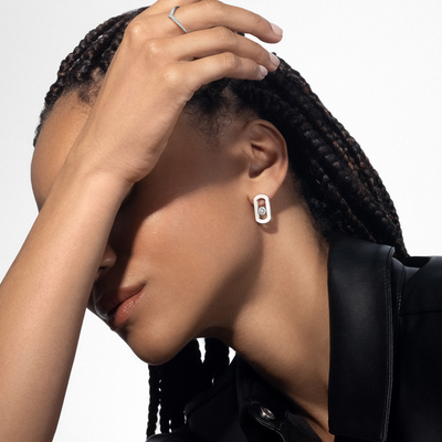 So Move Boucles d'oreilles Diamant Or Blanc