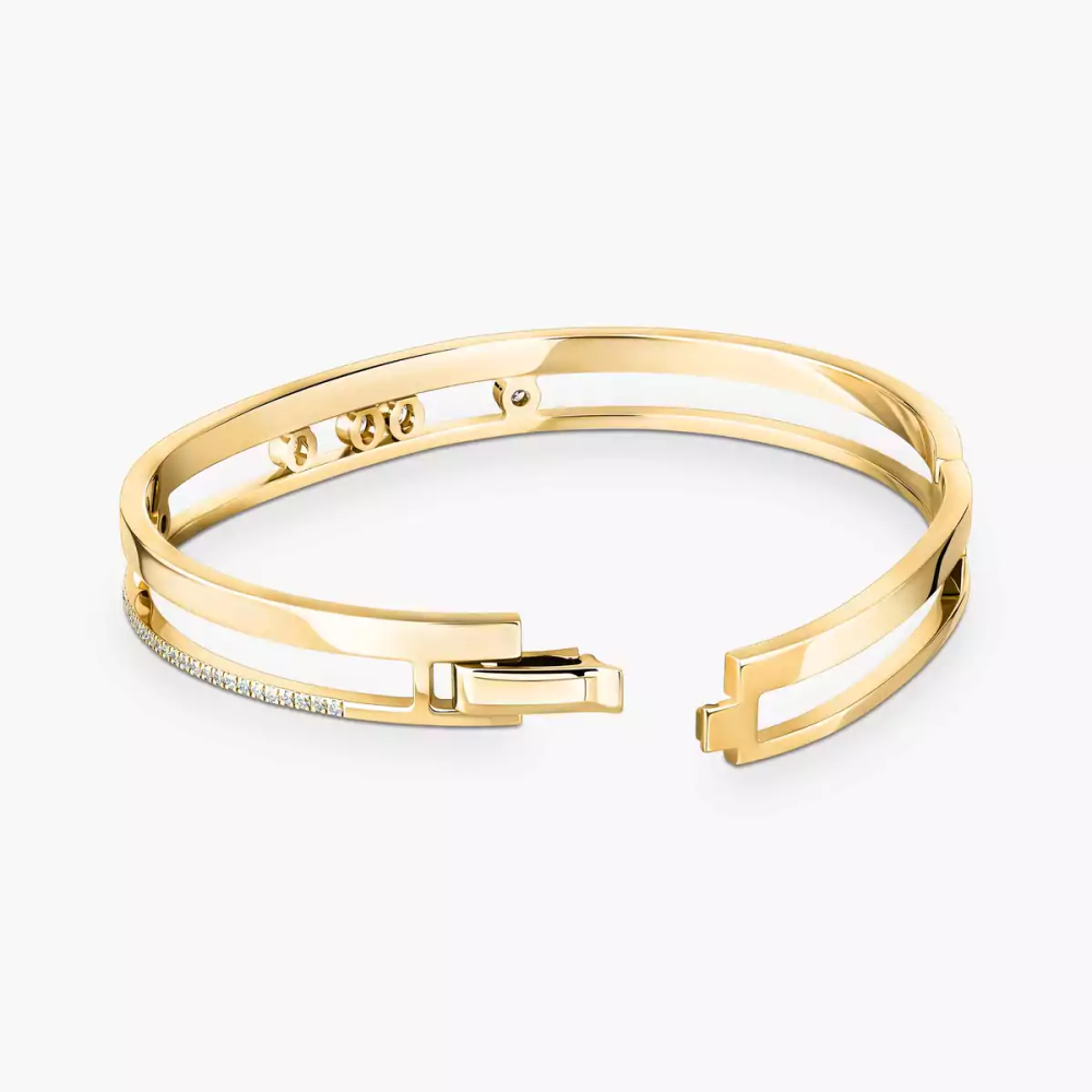Bangle Move Romane Bracelet Diamant Or Jaune