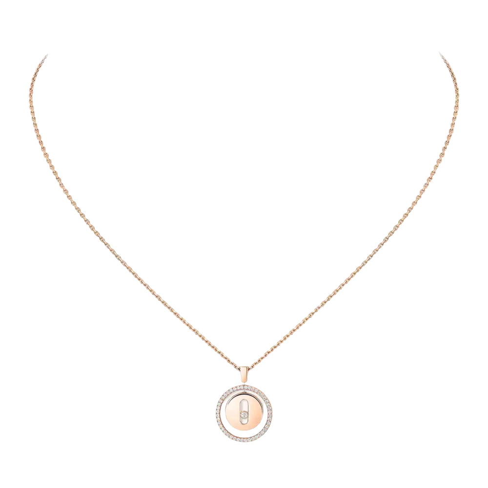 Lucky Move PM Collier Diamant Or Rose