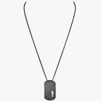 Pendentif GM Move Titanium Graphite Collier Diamant Graphite Titanium