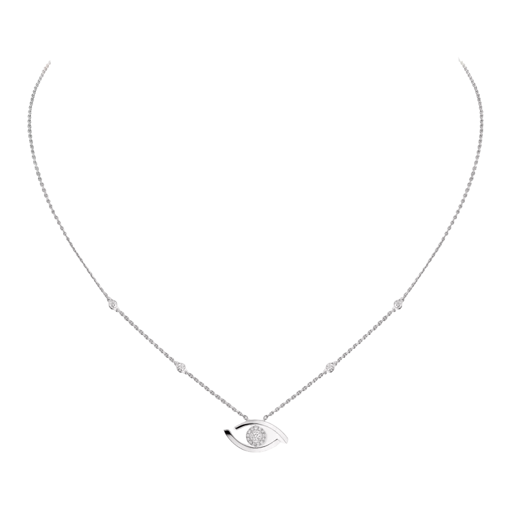 Lucky Eye White Gold Diamond Necklace
