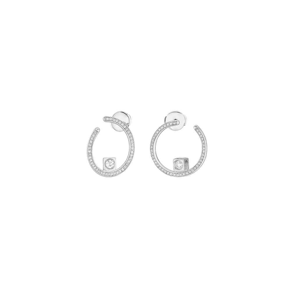 Le Cube Diamant Hoop Earrings