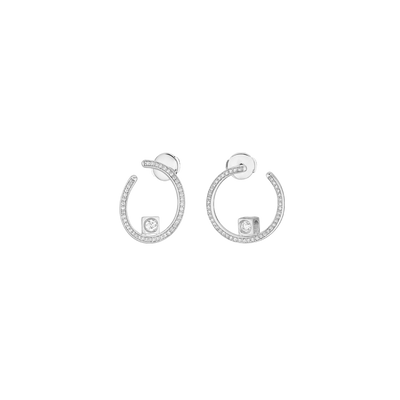 Le Cube Diamant Hoop Earrings