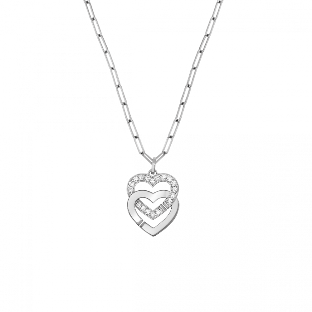 Pendant On Chain Double Cœurs R15