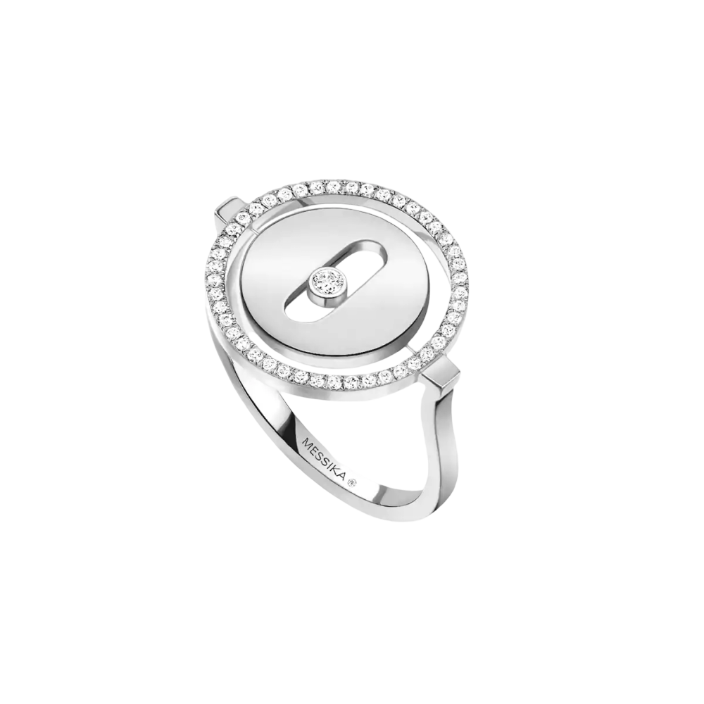 Lucky Move PM Bague Diamant Or Blanc