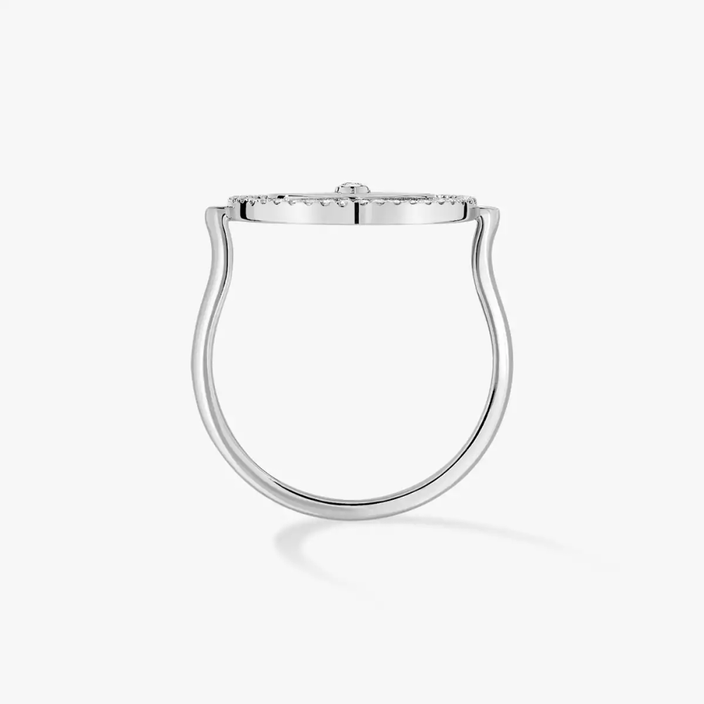 Lucky Move PM Bague Diamant Or Blanc