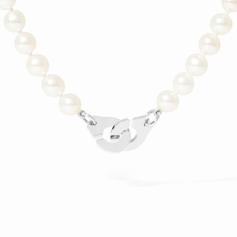 Menottes Dinh Van Pearl Small Necklace