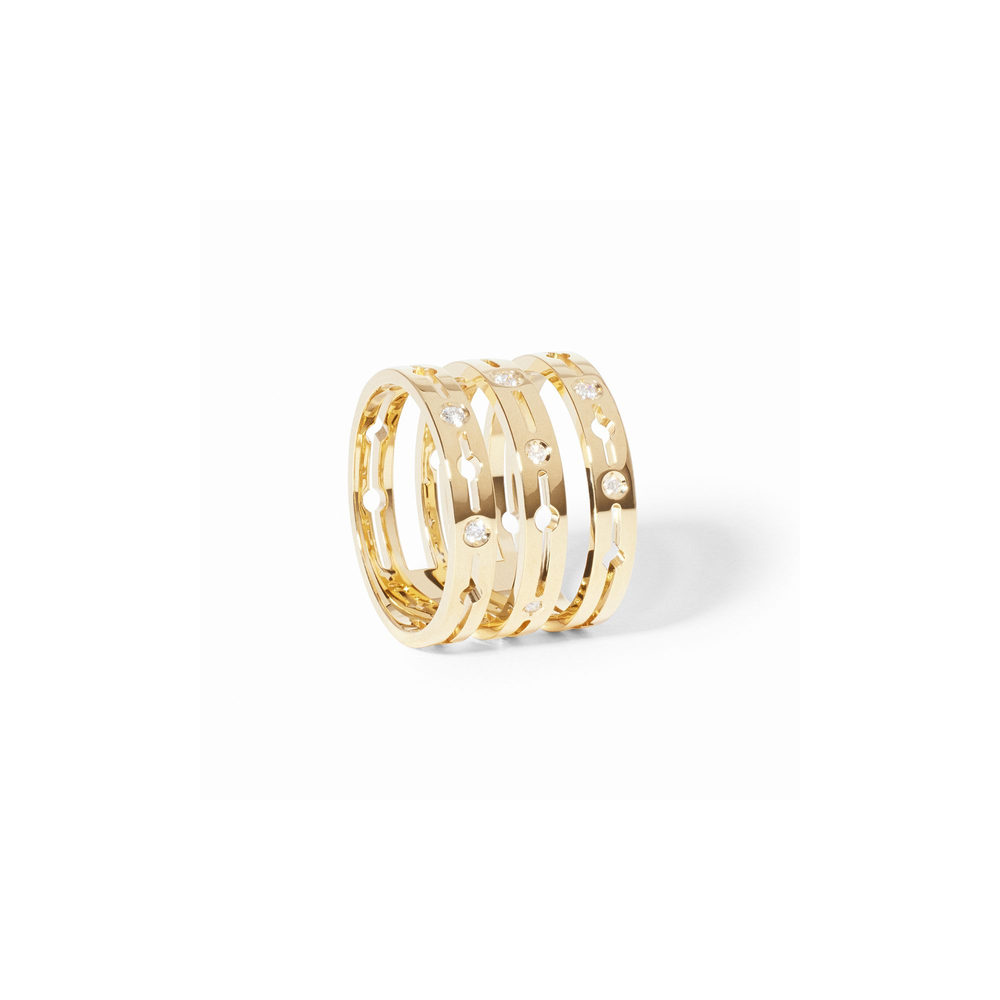 Pulse 3 Rows Ring