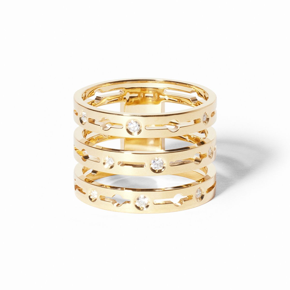 Pulse 3 Rows Ring