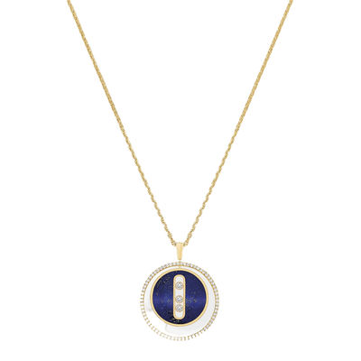 Lucky Move MM Lapis Lazuli Collier Diamant Or Jaune