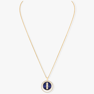 Lucky Move MM Lapis Lazuli Collier Diamant Or Jaune