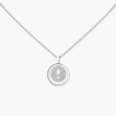 Lucky Move PM Pavé Collier Diamant Or Blanc