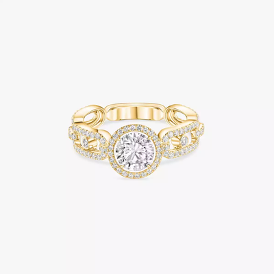 Solitaire Move Link 0,70ct Bague Diamant Or Jaune