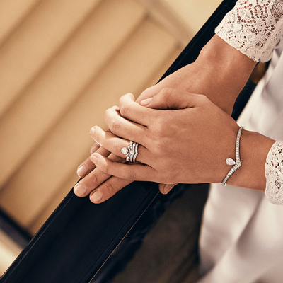 Joséphine Aigrette wedding band