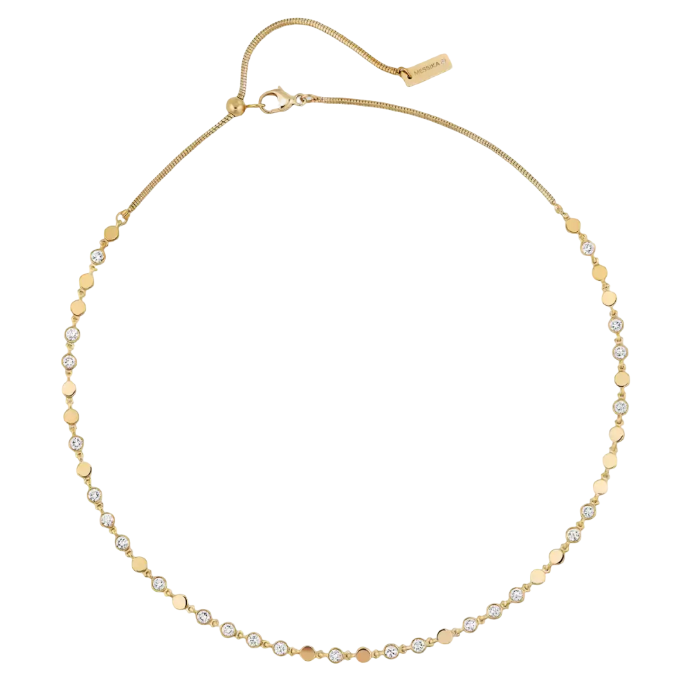 D-Vibes SM Yellow Gold Diamond Necklace