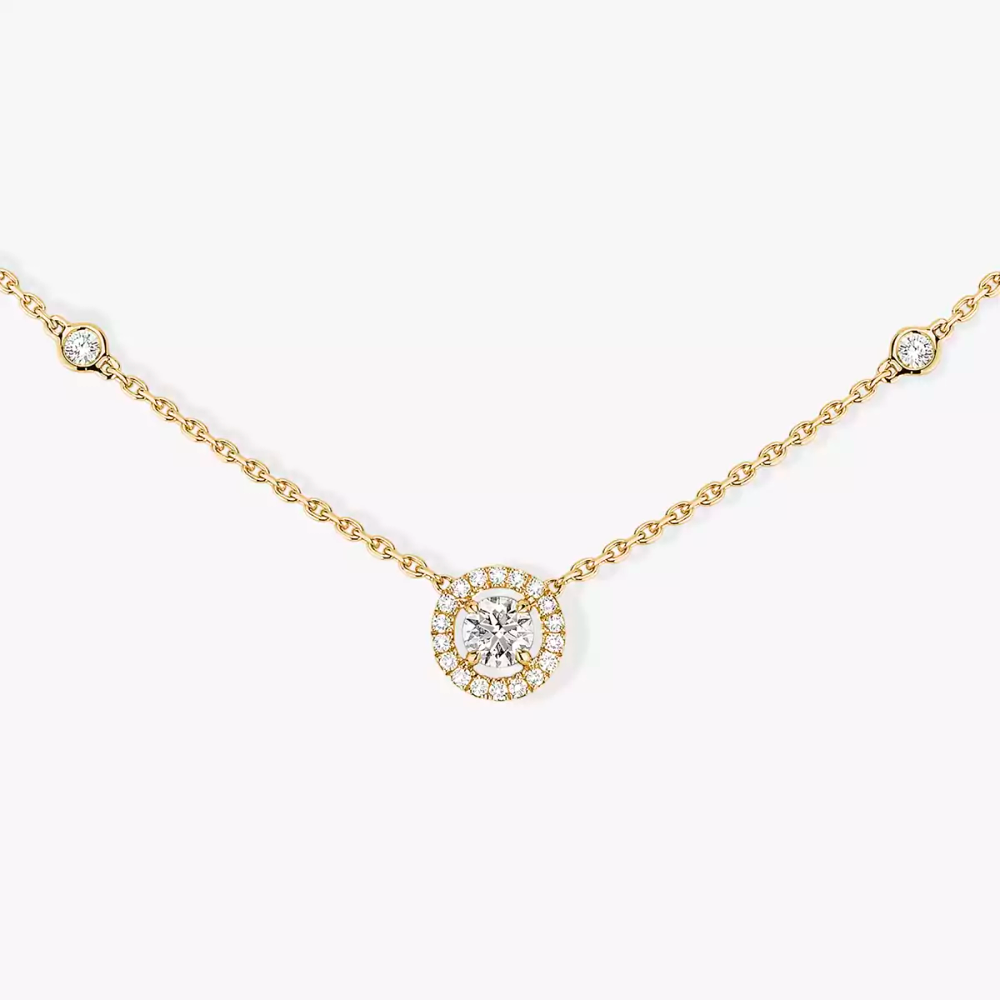 Joy 0,20ct Collier Diamant Or Jaune