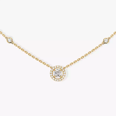 Joy 0,20ct Collier Diamant Or Jaune