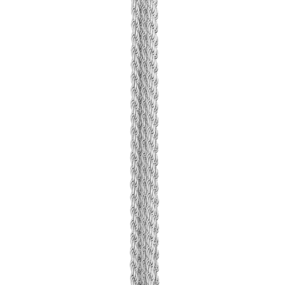 Bracelet multichaîne or blanc 750/1000e
