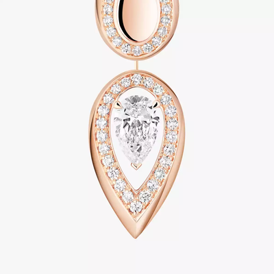 Fiery 0,25ct Boucles d'oreilles Diamant Or Rose