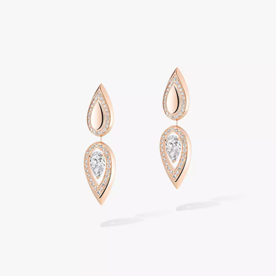 Fiery 0,25ct Boucles d'oreilles Diamant Or Rose
