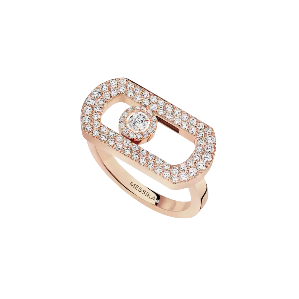 So Move Pavée Bague Diamant Or Rose