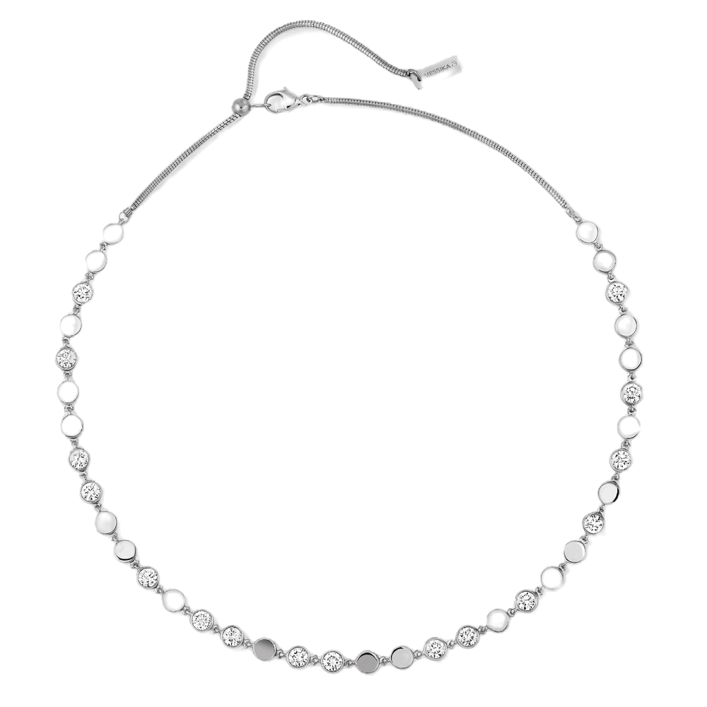 Collier D-Vibes MM Collier Diamant Or Blanc