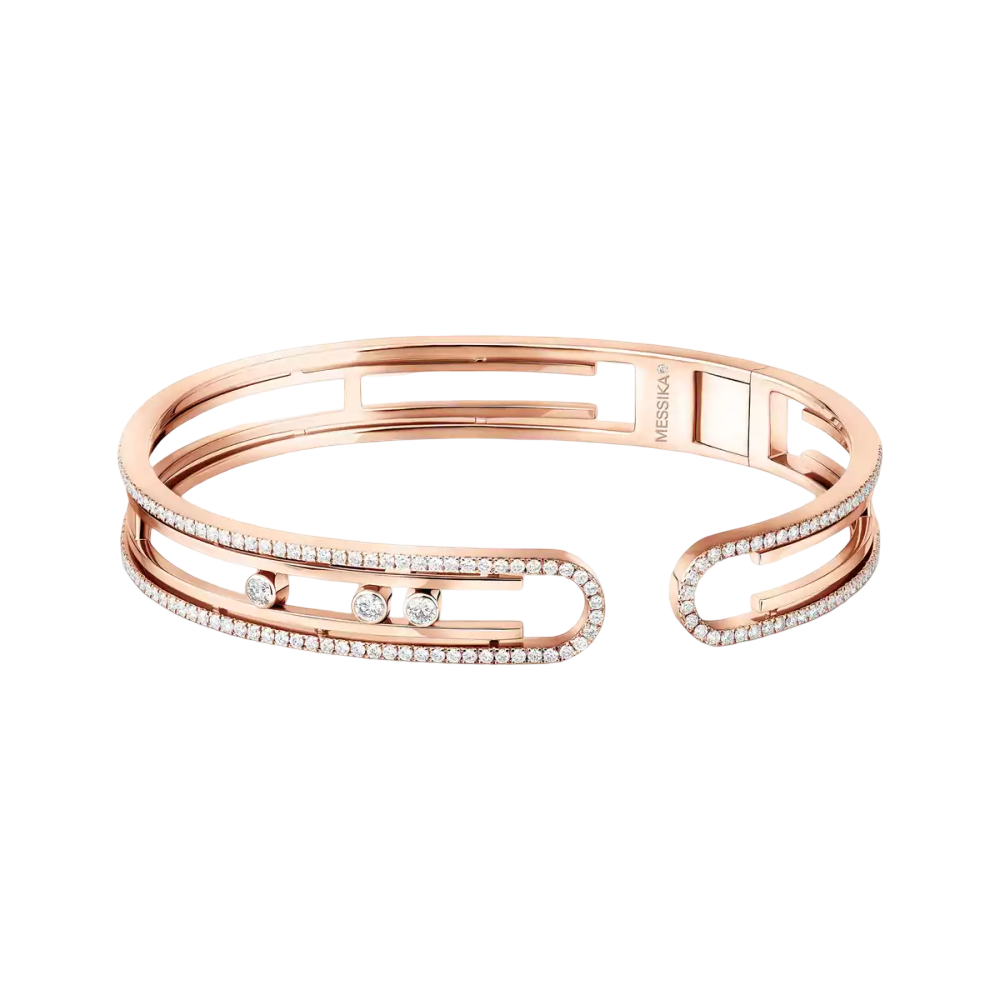 Bangle Move 10th Bracelet Diamant Or Rose