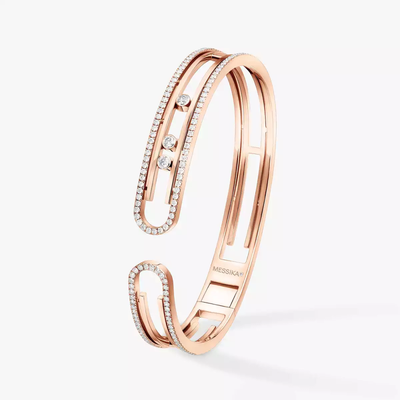 Bangle Move 10th Bracelet Diamant Or Rose