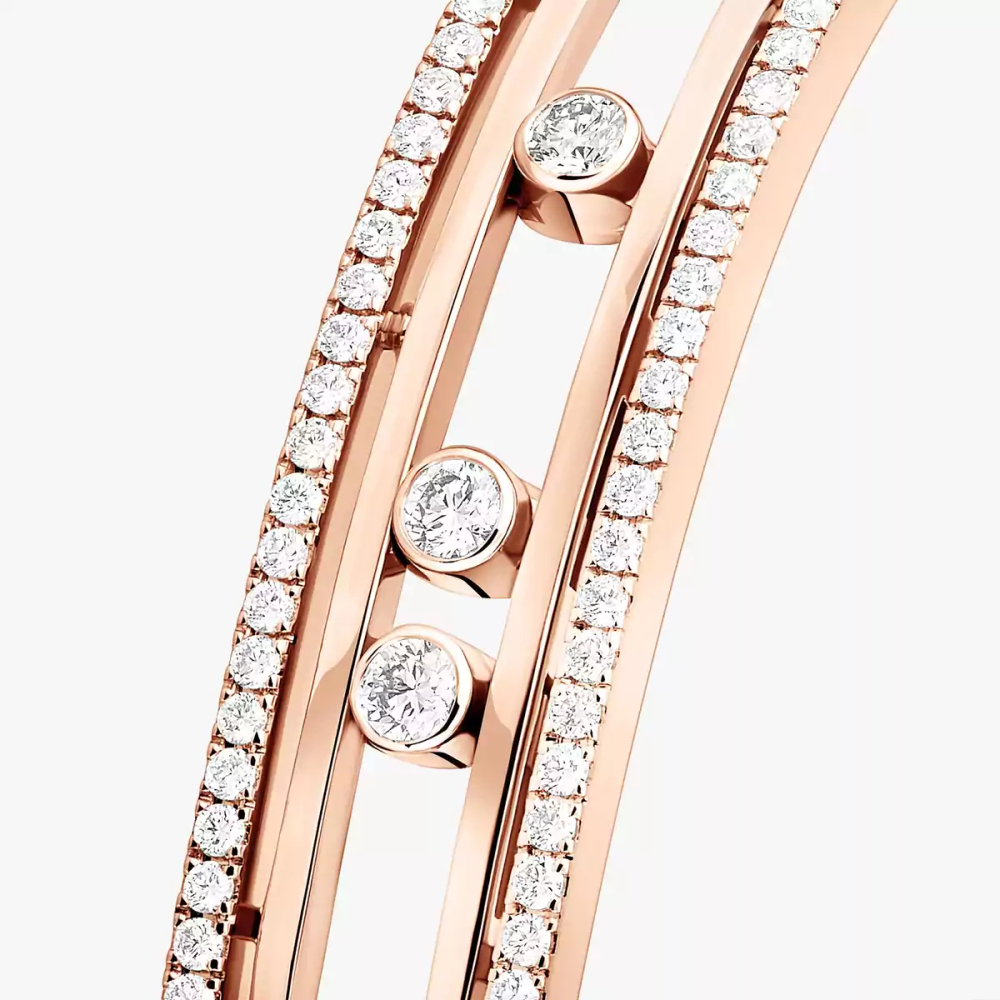 Bangle Move 10th Bracelet Diamant Or Rose