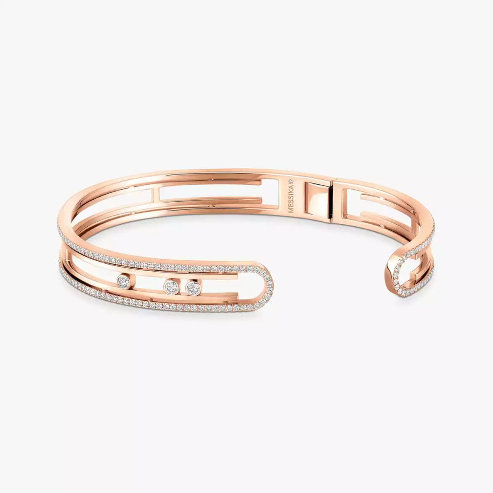 Bangle Move 10th Bracelet Diamant Or Rose
