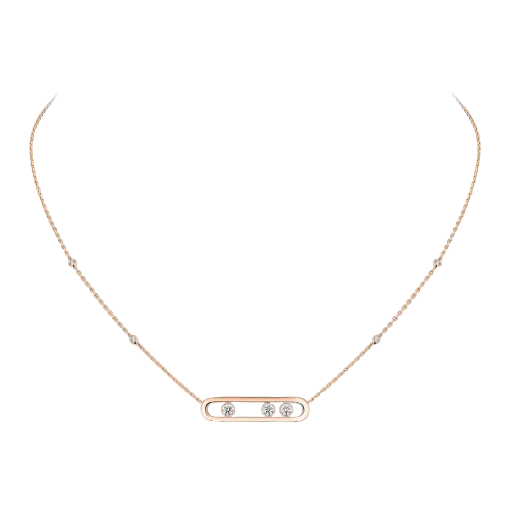 Move Pink Gold Diamond Necklace