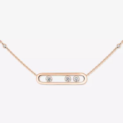 Move Collier Diamant Or Rose