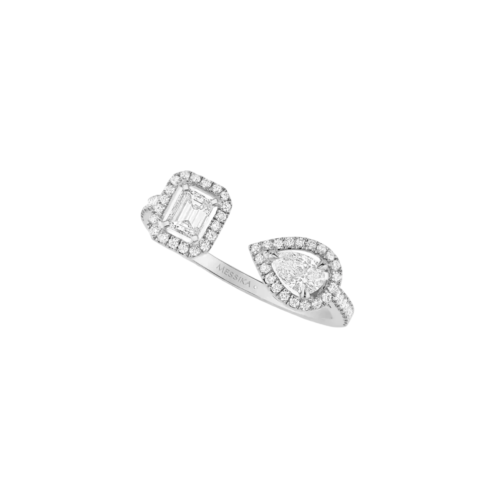 My Twin Toi & Moi 0,15ct x2 Bague Diamant Or Blanc