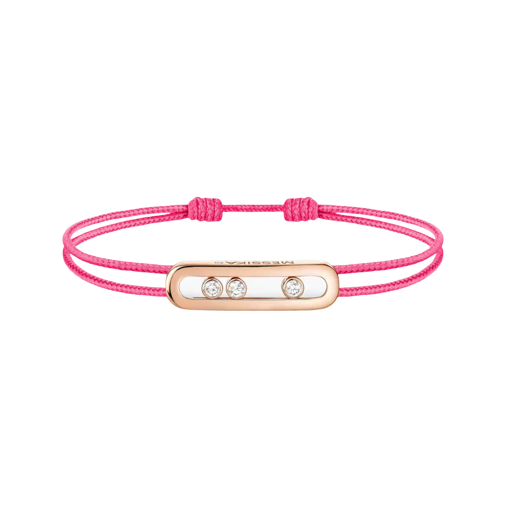 Bracelet cordon rose Messika Care(s) Bracelet Diamant Or Rose