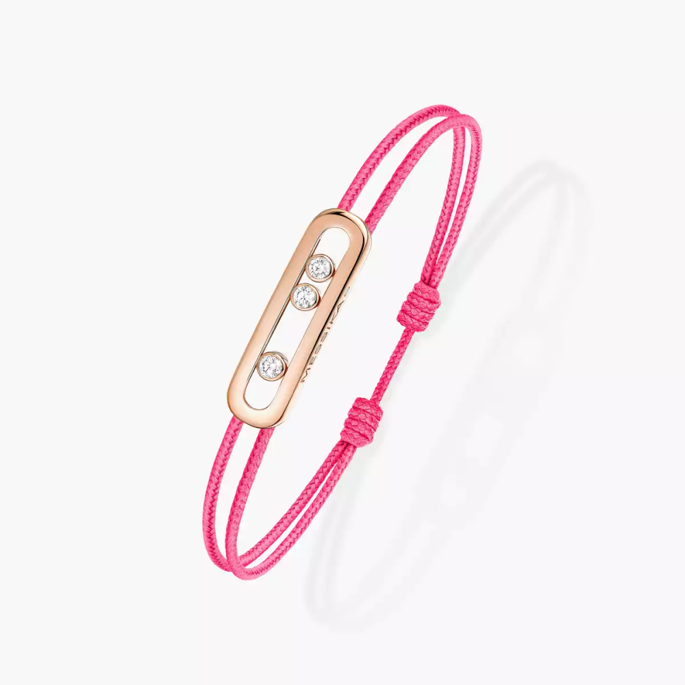 Bracelet cordon rose Messika Care(s) Bracelet Diamant Or Rose