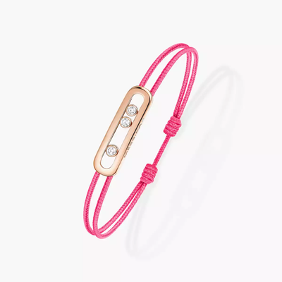 Bracelet cordon rose Messika Care(s) Bracelet Diamant Or Rose