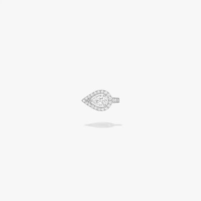 My Twin Top Mono Earring PS 0.15ct White Gold Diamond Earrings
