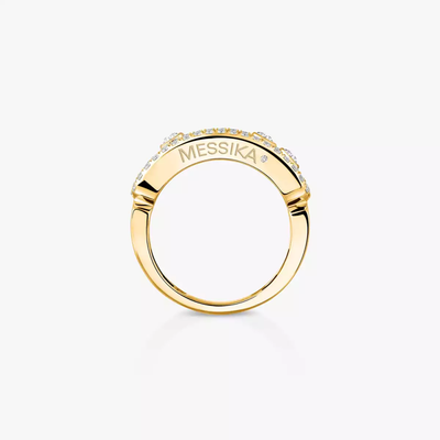 Move Classique Pavée Bague Diamant Or Jaune