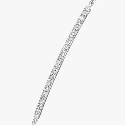 Bracelet barrette Gatsby Bracelet Diamant Or Blanc