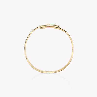 Bangle Move Noa PM Semi Pavé Bracelet Diamant Or Jaune
